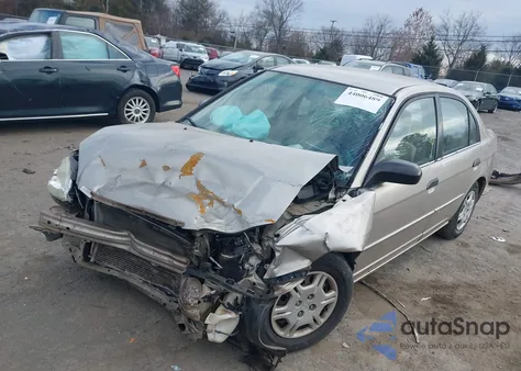 2001 Honda Civic Lx from USA, damaged, VIN 1HGES15511L060610